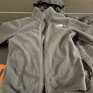 The North Face Kids Charcoal Fleece Jacket